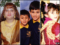 Family of Rahan Arshad, Uzma Arshad and Adam (11), Abbas (8) and Henna (6) - BBC